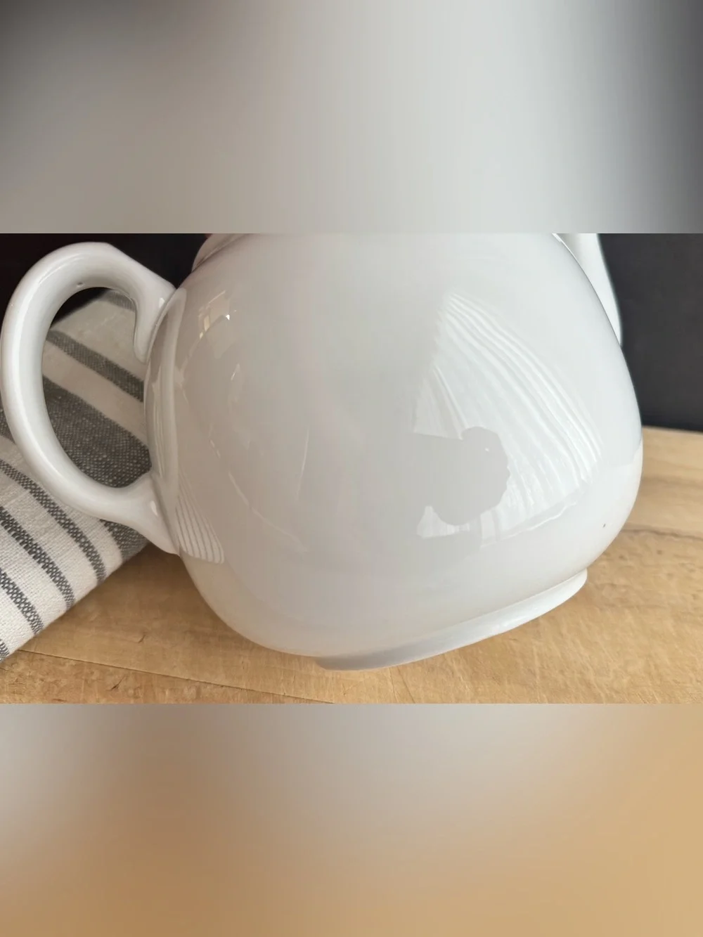 Vintage Pillivuyt French Porcelain 4-cup (1 qt) White Teapot